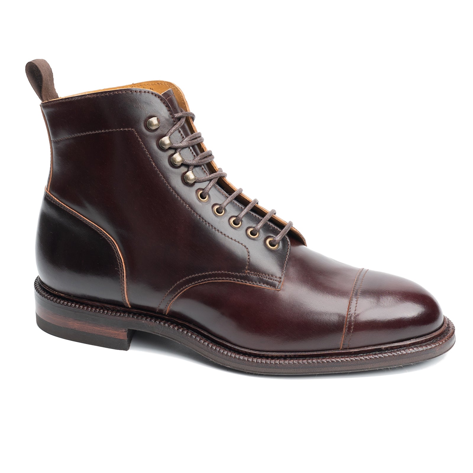 101200 BURGUNDY HORWEEN SHELL CORDOVAN E – Meermin Shoes