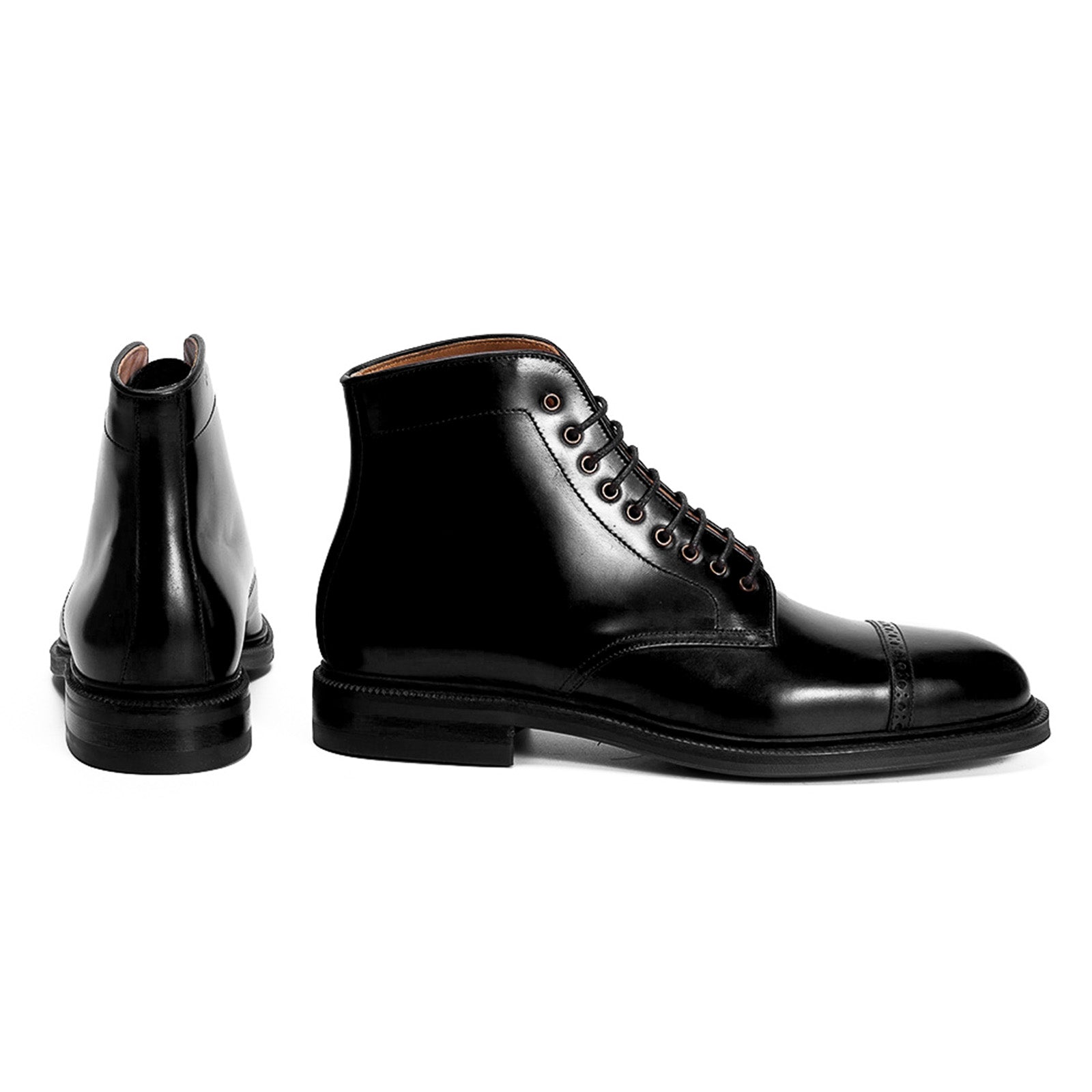 Black shop cordovan boots