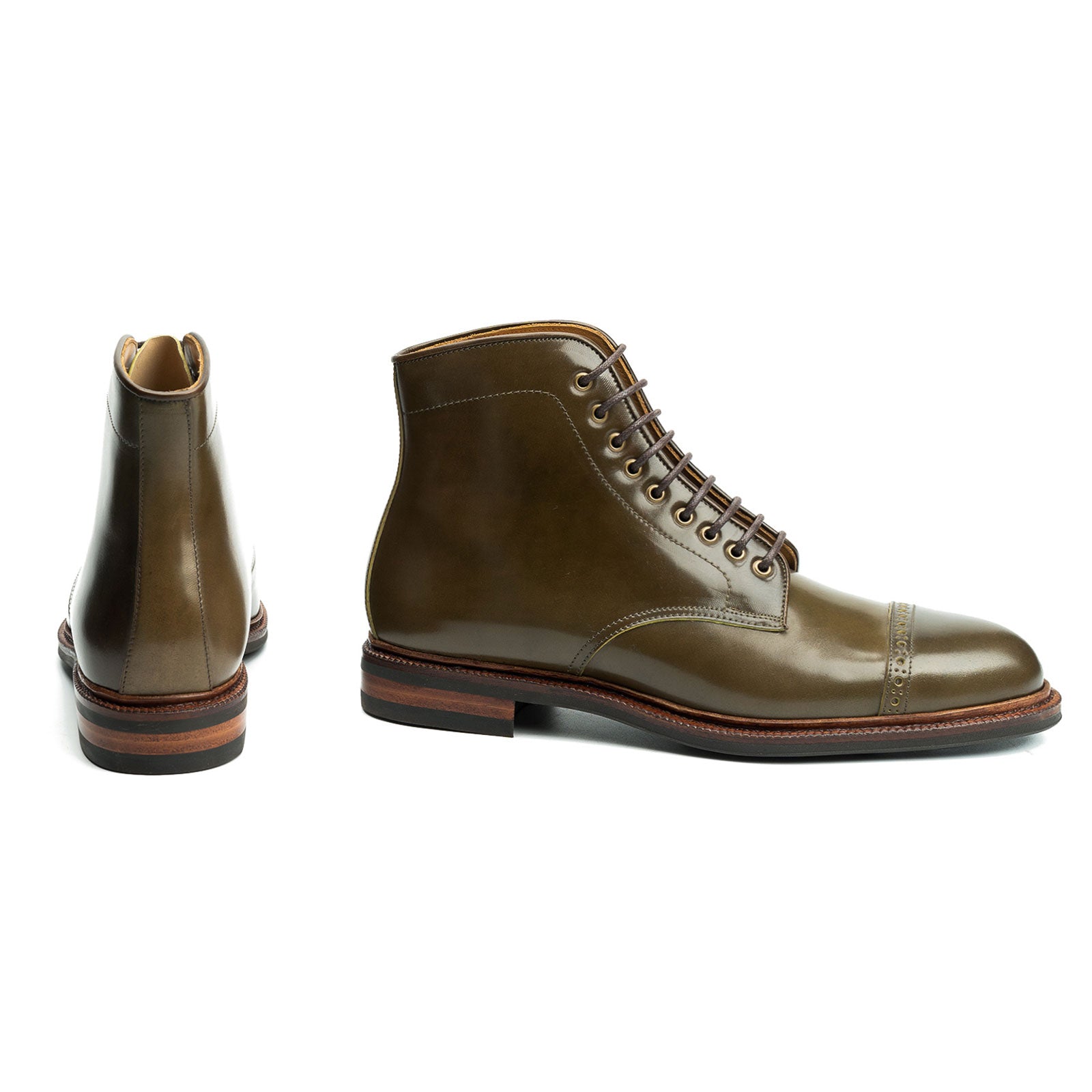 2023ORIGINAL CORDOVAN / BLISTER-S(KHAKI)-FENDI Biker Unx Vitello 