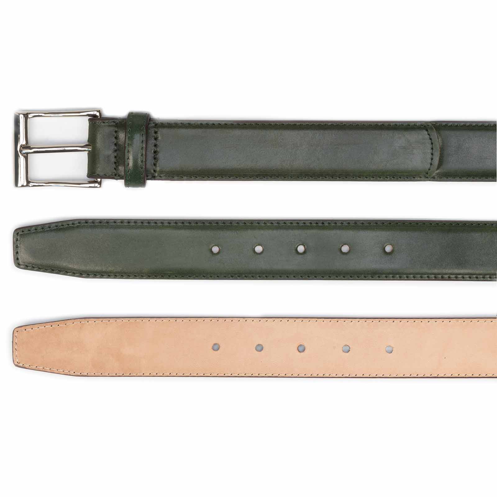 未使用　TOMORROWLAND Dark green leather belt 104335 - GREEN HERITAGE SHELL CORDOVAN – Meermin Shoes