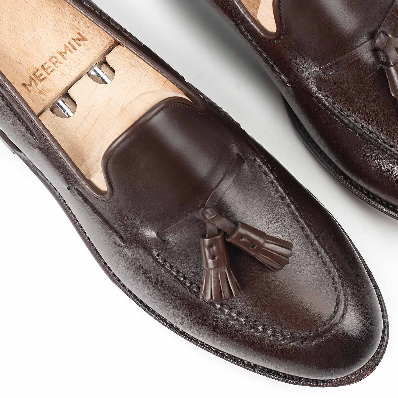 514035 - DARK BROWN CALF - E – Meermin Shoes - North America