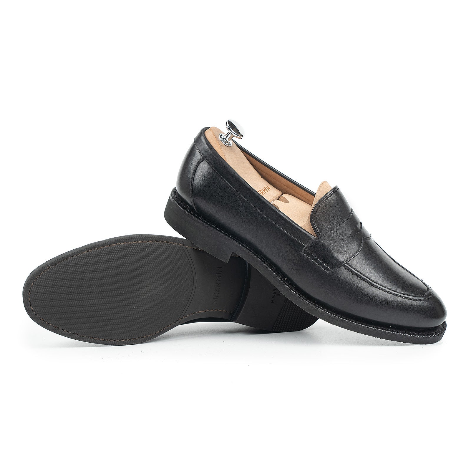 514045 - BLACK SILKCALF - E – Meermin Shoes - North America