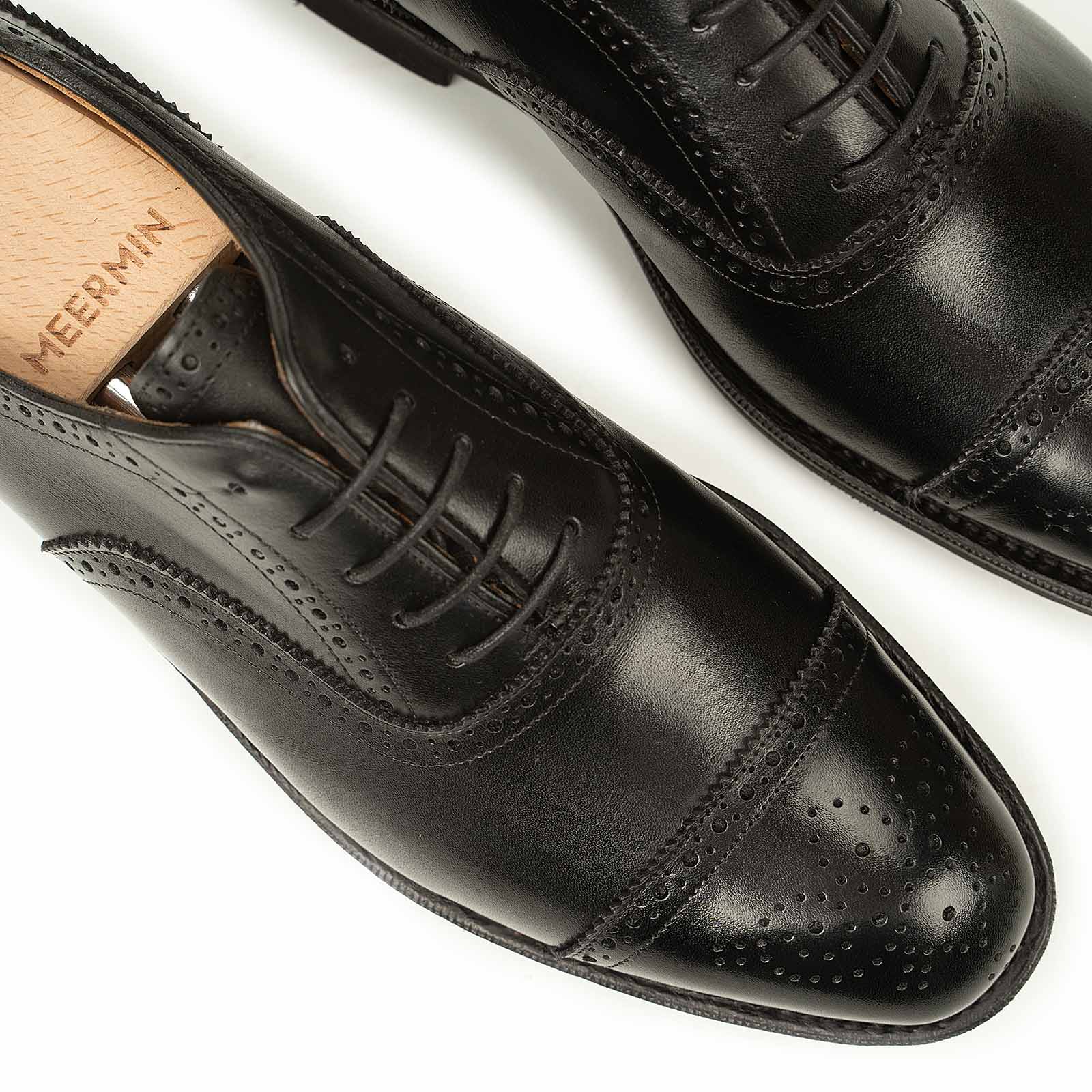 514238 - BLACK CALF - E – Meermin Shoes - North America