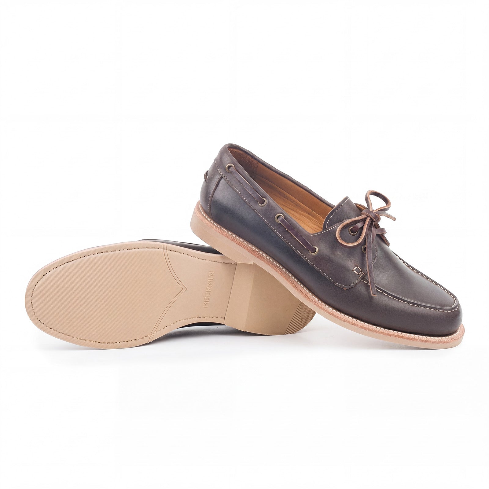 514315 - BROWN WAXY CALF - E – Meermin Shoes - North America