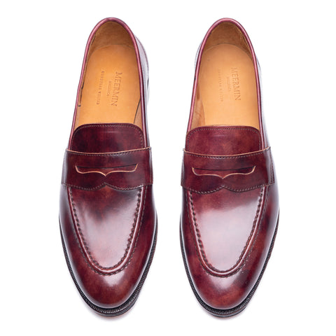 114284 - PLUM MUSEUM SHELL CORDOVAN - E – Meermin Shoes